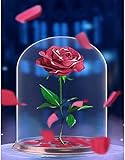 RenXin Voller Diamant Diamant Malerei Diamant Stickerei Kits, DIY Square Diamant Kreuzstich Rose Unsterbliche Blume, Haus Wall Decor Crafts Erwachsene Kinder 30X40