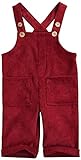 MoccyBabeLee Kids Baby Girl Boy Latzhose Overalls Ärmellose verstellbare einfarbige Jumpsuit-Hose Winterhose Kleidung (Wine red,4-5 Jahre)