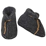 SamWo, Babyschuhe 100% natürliche Schafwolle mit Schnellverschluss BS M g