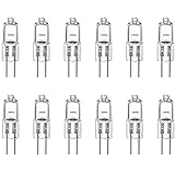 VTERLY G4 Halogenlampen, 12 Stücke 10W 12V G4 Glühlampe, G4 Halogen Stiftsockellampe, 150LM, 2700K Warmweiß, Dimmbar G4-Sockel Niedervolt-Halogenlamp