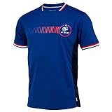 T-Shirt der französischen Nationalmannschaft FFF Poly, offizielles Lizenzprodukt, Blau - Größe M