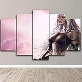 Kunstdrucke NieR Automaten 5 Stück Poster Malerei Wandkunst Leinwand Wohnzimmer Bild Wohnkultur (Größe B) Kein R