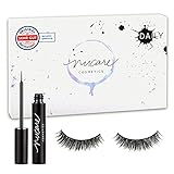 NUCARE® Magnetische Wimpern - DAILY - Exklusive Single Box 3D Magnet Wimpern mit Eyeliner - Magnetwimpern anpassbar & wiederverwendb