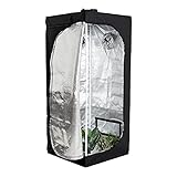Bramble Hydroponik Growzelt, Isoliertes Zuchtzelt Growbox, 140x61x61cm - Einfach Aufzub
