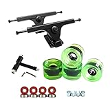 SM SunniMix Premium Skateboard LKW Ersatz 7 Zoll Lager Longboard Roller Reparatur T-Werkzeug Installation Schlüssel - Klar Grü