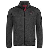Höhenhorn 35G134 Tacul Herren Jacke Fleece Strickjacke Dunkelgrau Gr. 3XL