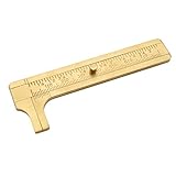 Kesheng Mini Kupfer Messschieber Schieblehre Meßlineal Messung Werkzeug Retro Geschenk (Doppelt)