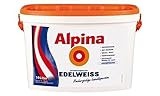 Alpina Edelweiß Hochergiebige Innenfarbe Lösemittelfrei gut deckend - Weiß Matt 2,5 L