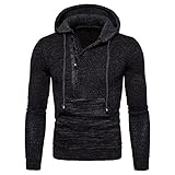 Hoodie Herren Modern Urban Trend Mode Seitlicher Reißverschluss Design Herren Pullover Herbst Winter Slim Fit Mit Taschen Outdoor Camping Herren Lang