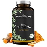Bio Curcuma mit Piperin- 210 Kapseln - hochdosiert mit Curcumin & schwarzem Pfeffer -vegan & ohne Zusatzstoffe -laborgeprüft aus D