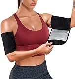 KUMAYES Damen Armtrimmer Verlieren und Cellulite Reduzieren Schlanker 2PSC Armbänder Schweiß Arm Gürtel Protector Sauna Schweißbänder Arm für F