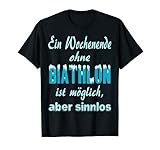 Biathlon Shirt Wintersport lustig Biathlet T-S