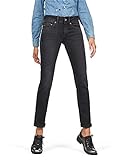 G-STAR RAW Damen Jeans Midge Mid Waist Straight, Grau (Dusty Grey B472-A799), 29W / 32L