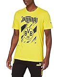 PUMA Herren BVB ftblCore Graphic Tee T-Shirt, Cyber Yellow Black, XXL