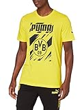 PUMA Herren BVB ftblCore Graphic Tee T-Shirt, Cyber Yellow Black, XXL