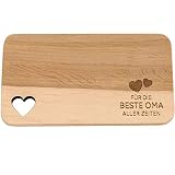 Spruchreif · Frühstücksbrettchen aus Holz · Brotzeitbrett mit Gravur · Geschenk für Familie · Holzbrettchen mit H