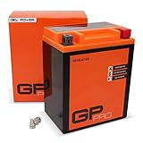 GP-PRO GB14L-A2 12V 14Ah GEL-Batterie (Kompatibel mit YB14L-A2 / 51411) (Wartungsfrei & Versiegelt) Akkumulator Motorrad Motorradb