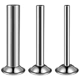 3PCS Fleischwolf Füllrohre, Wurstfüller Edelstahl Tube Kit, Fleischwolf Befestigung, Lebensmittelschleifer Edelstahl Rohre Trichter, Für Kitchenaid Fleischwolf… (3Stk Edelstahlrohr)