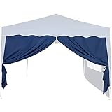 INSTENT® Basic Seitenwand/Seitenteil für Pavillon 3x3m mit Fenster oder Reißverschluss, wasserabweisend und atmungsaktiv, Farbwahl, für Festzelt, Party