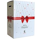 Langguth Adventskalender 2021 'Merry Christmas' – 24 kleine Köstlichkeiten im Advent – Wein (Rotwein, Weißwein, Roséwein), Sekt und Feinkost - Kleinflaschen 0,25 L/ 0,2 L/ 0,1 L