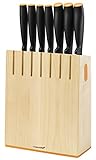 Fiskars Design-Messerblock mit 7 Messern, Breite: 20,8 cm, Höhe: 37 cm, Birkenholz, Functional Form, 1018781