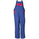 Größe 110/116 Kinder Planam Junior Latzhose BW kornblau rot Modell 0164