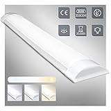 BELOEE 120CM 36W LED Röhre Dreifarbig-Dimmbar Deckenleuchte, 300g Ultra-Slim LED Leuchtstoffröhre 3000K-4000K-6500K, Gelten Küchenlampe, Unterbaulampe, Werkstatt, Keller, Neon Light, S