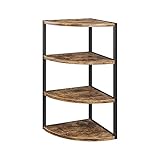 Vicco Eckregal Wandregal Holzregal Regalsystem Aktenregal Ordnerregal Hochregal Regal Aufbewahrung Home-Office Wohnzimmer Wohnzimmerregal (Eckregal 3 Ebenen)