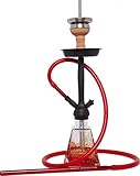 AMY 038 I Need You Klick Shisha Wasserpfeife (Rot Schwarz matt)