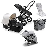 Bugaboo Cameleon 3 Plus, 2-in-1 Erstlings- und Kinderwagen - luftiges Sommer-Bundle inklusive belüftetem Sonnendach, atmungsaktiver Sitzauflage, Wickeltasche und Reg