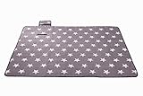 X-Labor Stern Outdoor Picknick Decke 148x200 cm XXL mit wasserdichter PEVA Unterseite Wärmeisoliert Stranddecke Campingdecke Khak