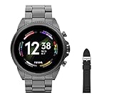 Fossil Herren Touchscreen Smartwatch 6, Generation mit Lautsprecher, Herzfrequenz, NFC und Smartphone Benachrichtigungen + Fossil Armb