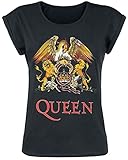 Queen Classic Crest Frauen T-Shirt schwarz M 100% Baumwolle Band-Merch, B