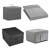 maxVitalis Klappmatratzen-Sparset: Faltmatratze 75x195x15cm+Spannbettlaken+Transporttasche+Husse, Schaumstoff extra dick, Klappbares Matratzen-Set für Gäste, Reisen, Bandscheibenwürfel (Grau)