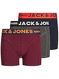 JACK & JONES Jungen JACLICHFIELD Trunks 3 Pack NOOS JR Boxershorts, Dark Grey Melange, 164