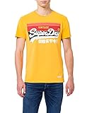 Superdry Mens M1011241A VL CALI Stripe Tee 180, Utah Gold, M