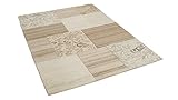 Theko Natur Teppich Indo Nepal Patana Beige Patchwork in 7 Größ