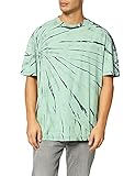 Urban Classics Herren Boxy Tye Dye Tee T-Shirt, Black/ghostgreen, L
