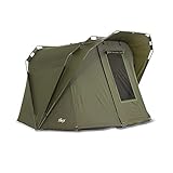 Lucx® Coon Karpfenzelt 2 Personen Angelzelt Bivvy Zelt 1 bis 2 Mann Carp Dome 10.000