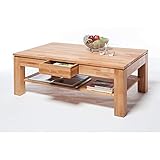 Couchtisch mit Schubfach 70x115x46cm Kernbuche geölt NEU