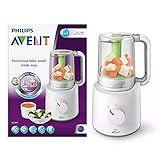 Philips Avent 2-in-1 Baby Mixer, Kombination Babynahrung Dampfgarer und gesunde Lebensmittel Mak