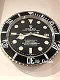 Rolex Replika Wanduhr Motiv Rolex Submariner Black