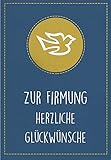 Karte zur Firmung Lifestyle - Textkarte mit Tauben - 11,6 x 16,6