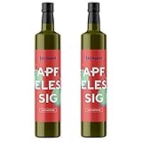 Fairment Apfelessig - bio, naturtrüb, mit der Essig-Mutter, unpasteurisiert, lebendig und ungefiltert - Apple Cider Vinegar aus deutscher Produktion (1 l (2er Pack))