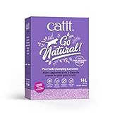 Catit Go Natural!, klumpende Katzenstreu, aus Erbsenhülsen, mit Lavendelduft, 2 x 7L (14L)