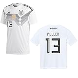 adidas DFB Deutschland Trikot Home Kinder 2018/2019 - MÜLLER 13, Größe:176