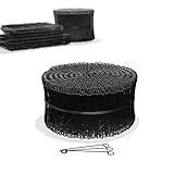 Tarpofix® Rödeldraht Bindedraht ummantelt in schwarz 1,4 x 100 bis 300 mm (1000 Stk.) - rostfreier & langlebiger Betonbindedraht - Ösendraht Drilldraht für Drillapparat, Rödelzange & Draht D