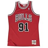 Mitchell & Ness NBA Chicago Bulls Dennis Rodman Trikot Herren rot/weiß (Mittel)