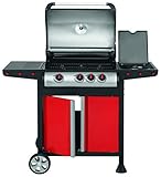 JUSTUS Genius Gasgrill (3+1), rot, 1060