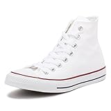 Converse All Star Hi Canvas Sneakers, Optical White, 45 EU